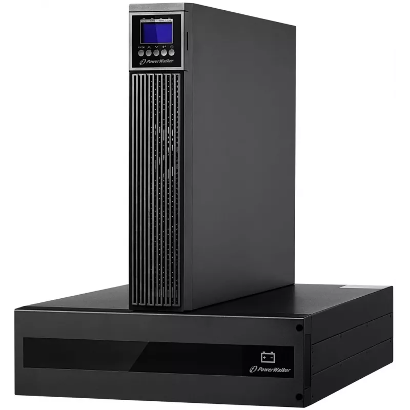 PowerWalker VFI 10000 RTG PF1 SAI online 10000VA/10000W 5U rack/torre LCD con paquete de baterías