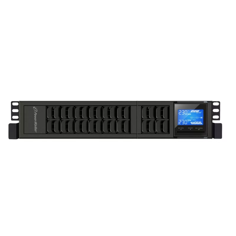 PowerWalker VFI 2000 CRS Sistema de alimentación ininterrumpida (SAI) doble conversión (online), 2 kVA / 1600 W, 4 salidas AC, torre