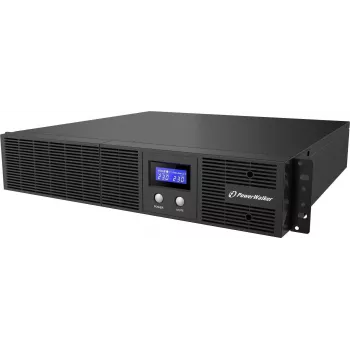 PowerWalker VI 3000 RLE UK SAI line-interactive, 3000 VA/1800 W, rackmount 2U, 8x IEC C13 + 1x IEC C19, USB/RS-232, AVR, LCD