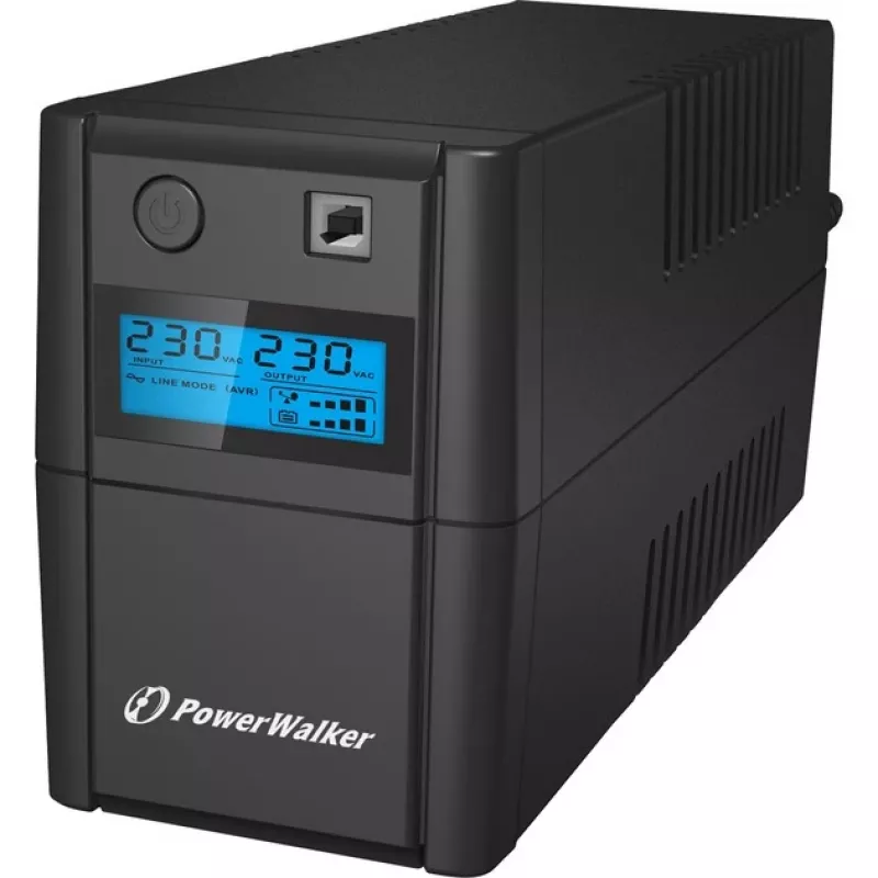 PowerWalker VI 650 SHL IEC SAI interactivo en línea – 650 VA / 360 W, torre, 2x IEC C13