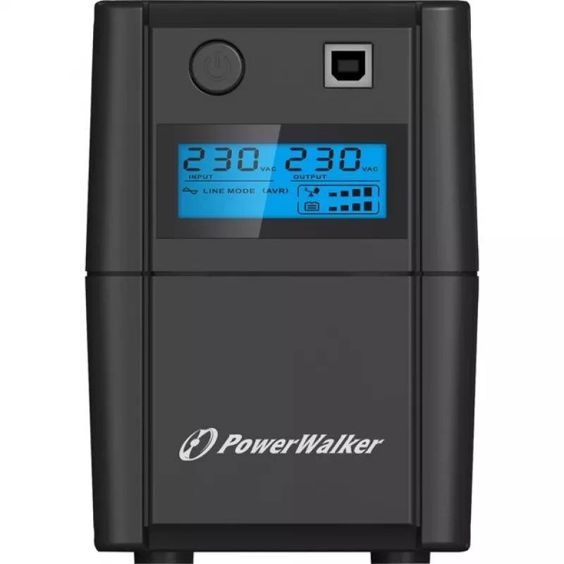 PowerWalker VI 650 SHL IEC SAI interactivo en línea – 650 VA / 360 W, torre, 2x IEC C13