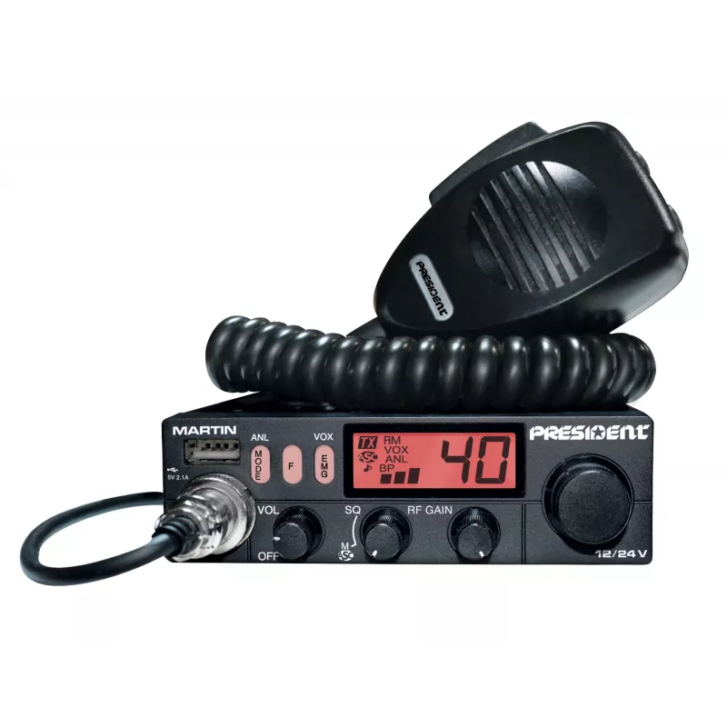 President Martin ASC Emisora CB AM/FM 12/24V