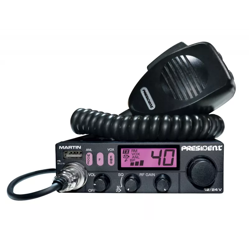 President Martin ASC Emisora CB AM/FM 12/24V
