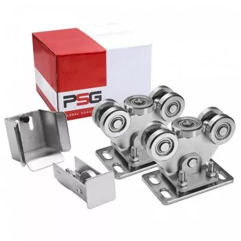 PRESONUS paquete de carro PSG 60.00P.80 para puertas correderas para raíl 80x80x5 mm