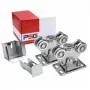 PRESONUS paquete de carro PSG 60.00P.80 para puertas correderas para raíl 80x80x5 mm