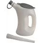 PRESSOL recipiente medidor con vertedor flexible, 5 L, blanco/transparente, con tapa/clapeta 07625
