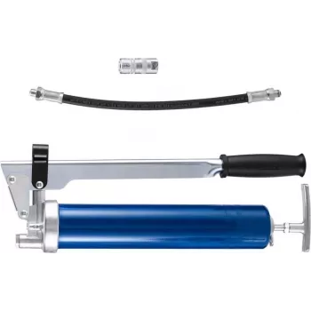 Pressol PRELIxx engrasadora de palanca manual azul para cartuchos de 400 g, salida M10x1 con válvula de purga 14203 341
