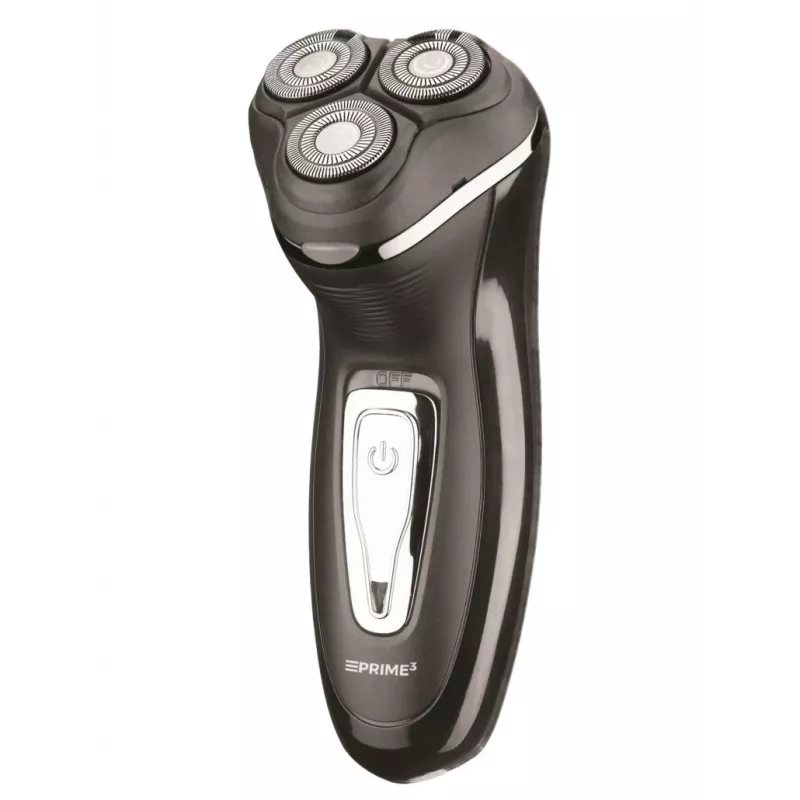 PRIME3 SRS11 maquinilla de afeitar rotativa para hombre con recortador emergente, negro/plata
