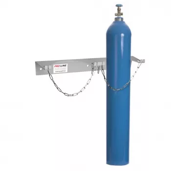 Soporte de pared Pro-Line para 1 bombona de gas, diámetro máx. 250 mm, azul industrial