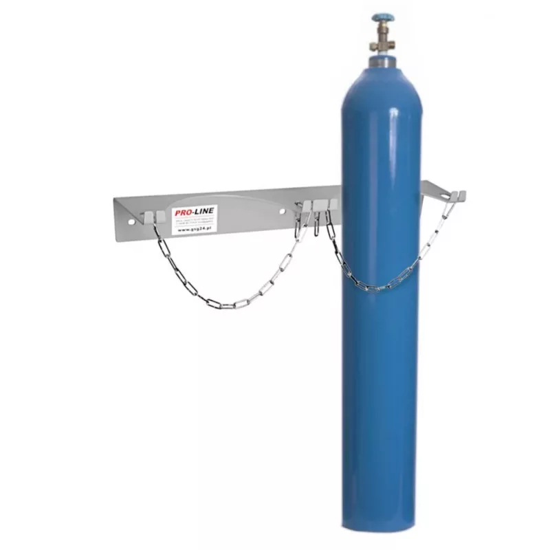 Soporte de pared Pro-Line para 1 bombona de gas, diámetro máx. 250 mm, azul industrial