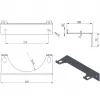 Soporte de pared Pro-Line para 1 bombona de gas, diámetro máx. 250 mm, azul industrial