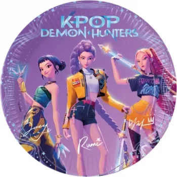 PROCOS K-Pop Demon Hunters Plato de cartón 23cm pack de 8 (98638)