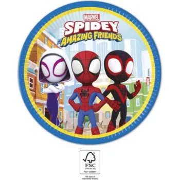 Procos Marvel's Spider-Man Plato de cartón 23cm pack de 8 94876