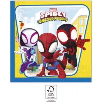 Servilletas de papel de 2 capas PROCOS Marvel Spiderman pack de 20 (94878)