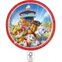 Procos Platos de cartón Paw Patrol pack de 8, 23 cm, multicolor 95597
