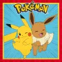 Procos Pokemon Servilletas de papel de 2 capas pack de 20, 33 x 33 cm, multicolor 98393
