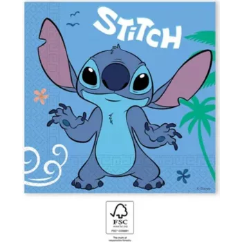 Procos Stitch & Angel Servilletas de papel de 2 capas pack de 20 33x33 cm (96796)