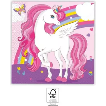 Procos Unicorn Rainbow Servilletas de papel de 2 capas pack de 20 (93760)