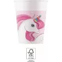 Vasos de cartón Procos Einhorn Regenbogen 200ml pack de 8 93759