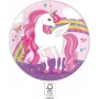 Procos Platos de cartón unicornio arcoíris para fiestas de unicornios (93757)