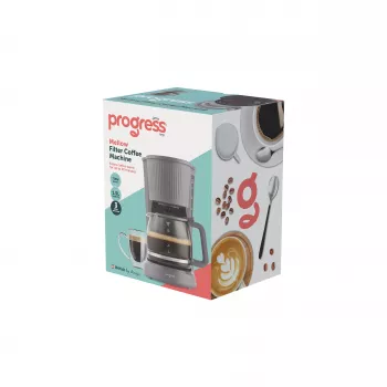 Progress EK6658PVDE cafetera de filtro Mellow - 1,25 l, 900 W, gris/plata