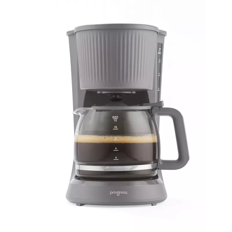 Progress EK6658PVDE cafetera de filtro Mellow - 1,25 l, 900 W, gris/plata
