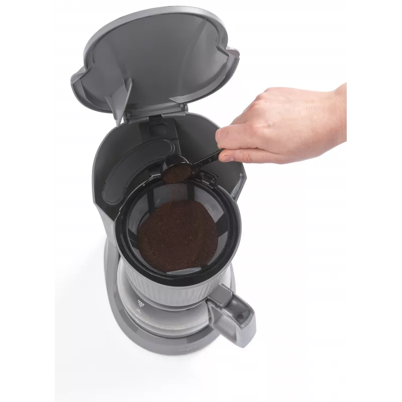 Progress EK6658PVDE cafetera de filtro Mellow - 1,25 l, 900 W, gris/plata