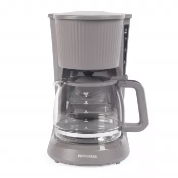Progress EK6658PVDE cafetera de filtro Mellow - 1,25 l, 900 W, gris/plata