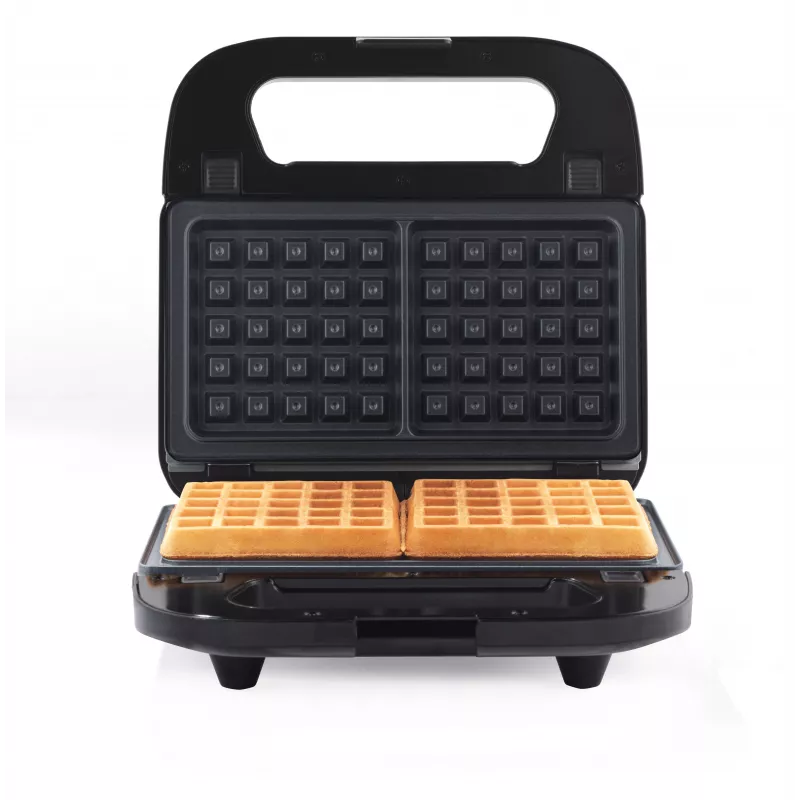 Progress EK6666PVDE 3 in 1 Snack Maker – máquina para gofres, sándwiches y donuts, 900W, negro