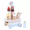 Promis LD04 Carrito de helados de madera de juguete para niños
