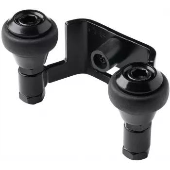 PSG 60.023.9005 soporte de guía superior para puertas correderas, 60mm, 2 rodillos, negro RAL 9005