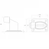 PSG 60.038.7016 Tope de goma para puerta gris antracita, cilíndrico, 40 mm de diámetro, 30 mm de altura, RAL 7016