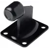 PSG 60.038.9005 Tope de puerta, negro RAL 9005, goma, 60 mm de diámetro, 38 mm de altura