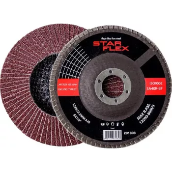 PSG Star Flex STAL T29 Disco de láminas 125x22mm, corindón de circonio, grano 40, para acero (TLS1252240)