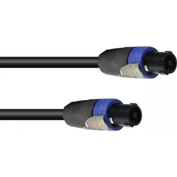 PSSO Cable de altavoz Speakon 4x2,5 mm² 10 m negro 30227931