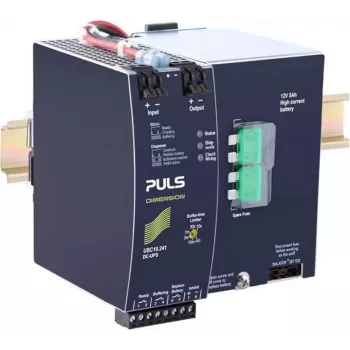 PULS DIMENSION UBC10.241 unidad de control SAI DC con batería integrada, 24V DC, 10A, 5Ah, carril DIN