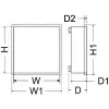 Carcasa de alarma Pulsar AWO000/CA-4,5,6