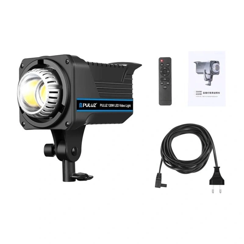 Luz de estudio LED Puluz de 120 W con control de temperatura de color y mando a distancia
