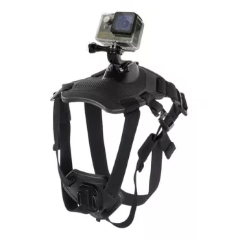 PULUZ Arnés de pecho para perros para cámaras de acción (GoPro, Insta360, DJI Action) - negro