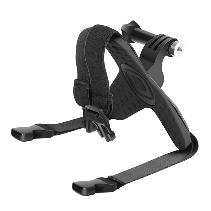 PULUZ Soporte de mentón para casco para cámaras deportivas (compatible con Insta360 X5/X4, DJI Osmo Action 5 Pro) PU579B