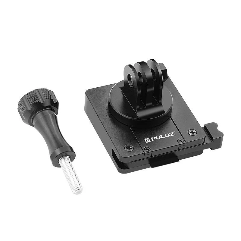 PULUZ Soporte para casco para cámaras de acción (DJI, GoPro, Insta360) - Negro