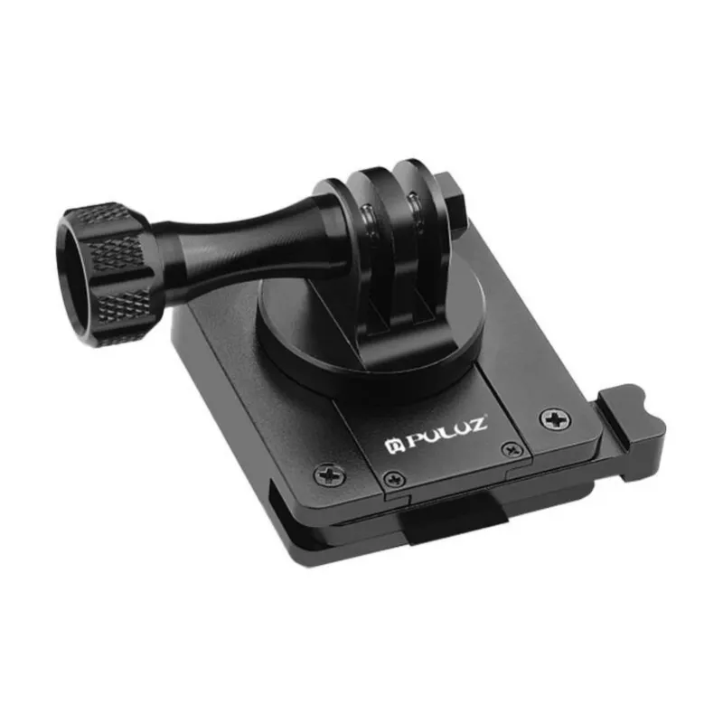 PULUZ Soporte para casco para cámaras de acción (DJI, GoPro, Insta360) - Negro