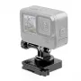 PULUZ Soporte para casco para cámaras de acción (DJI, GoPro, Insta360) - Negro