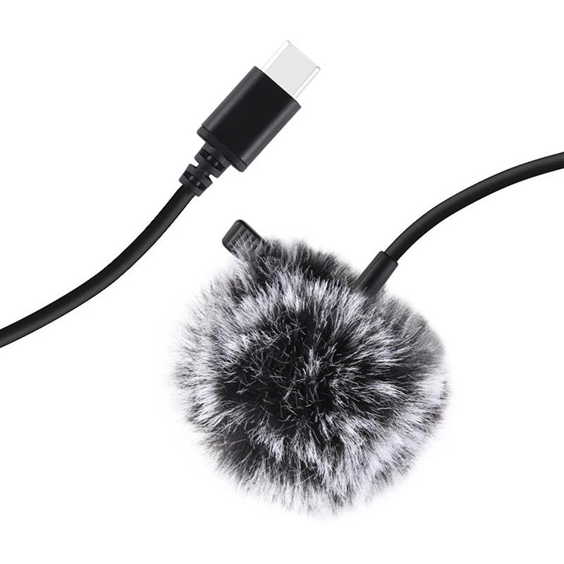 PULUZ Micrófono Jack Tie con clip PU425 1,5m USB-C
