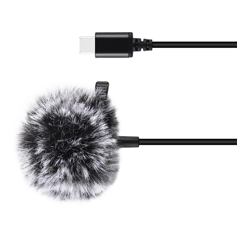PULUZ Micrófono Jack Tie con clip PU425 1,5m USB-C