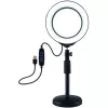 PULUZ Anillo de luz LED 16cm con trípode 18-28cm USB