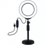 PULUZ Anillo de luz LED 16cm con trípode 18-28cm USB