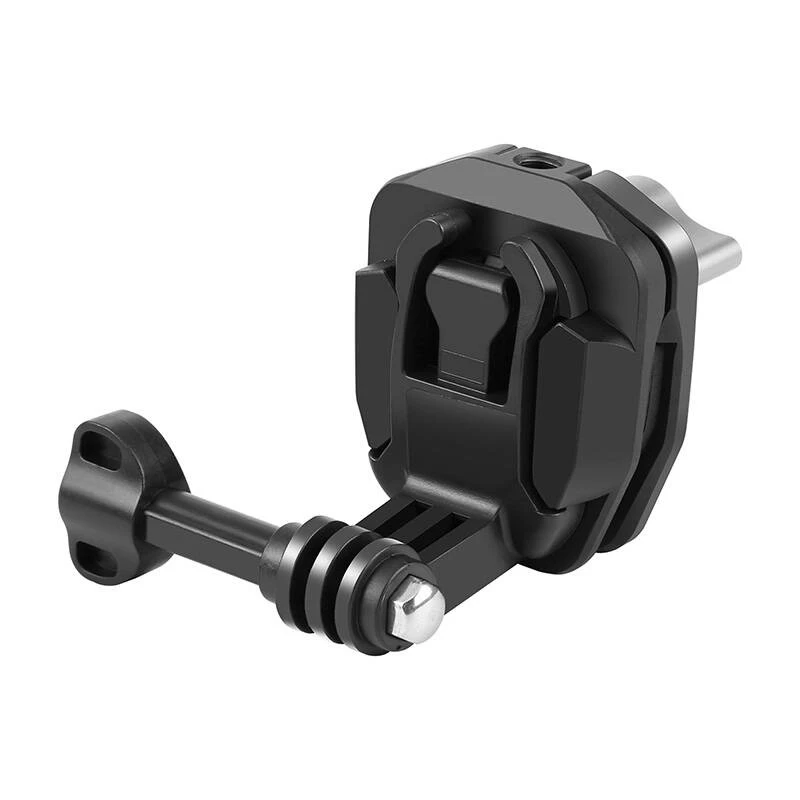 PULUZ Clip para parabrisas de moto para cámaras de acción (DJI Osmo Action 4, GoPro Hero 12, Insta360 Ace Pro / X4) - negro