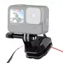 PULUZ Clip para parabrisas de moto para cámaras de acción (DJI Osmo Action 4, GoPro Hero 12, Insta360 Ace Pro / X4) - negro