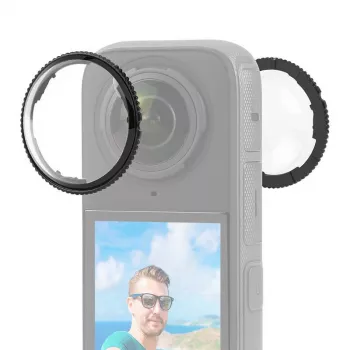 PULUZ Protector de objetivo de cristal óptico para Insta360 X4